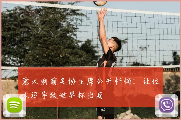 意大利前足协主席公开忏悔：让位太迟导致世界杯出局